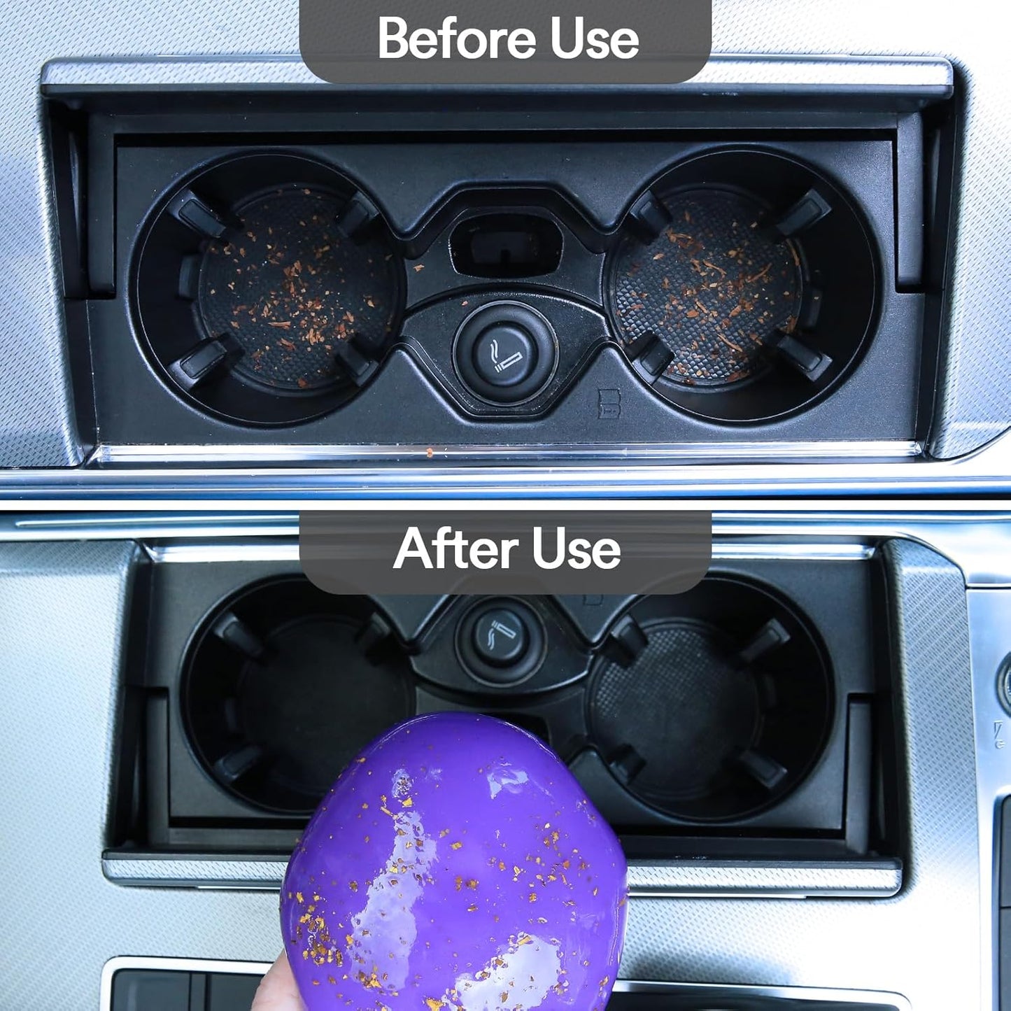 PULIDIKI Car Cleaning Gel for Car Detailing Putty Car Putty Auto Cleaning Kits Car Slime Cleaner Dust Cleaning Gel for Car Interior Cleaner Car Accessories Blue Purple (2Pack)