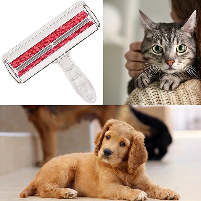 GajetNest Pet Hair Remover Roller Resuable Lint Roller, Cat and Dog Hair Remover for Couch, Carpet, Clothing, Bedding and Furniture Portable Design Easy to Use Fur Removal Tool