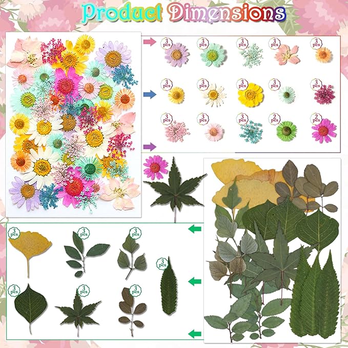 DIY Bookmark Making Kit (Dried Flowers)