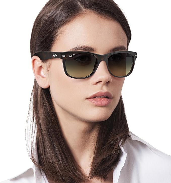 Ray-Ban RB2132 New Wayfarer Polarized Square Sunglasses