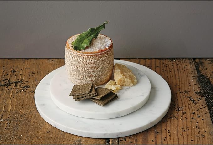 Round White Marble Cutting Board