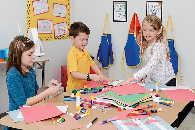 Prang (Formerly SunWorks) Smart-Stack Construction Paper, 11 Assorted Colors, 12" x 18", 150 Sheets