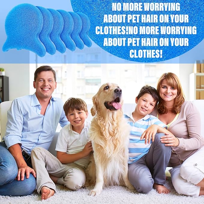 Pet Hair Remover for Laundry, Reusable Dog & Cat Hair Remover Tool, Effectively Removes Pet Hair, Lint and Dander from Bedding and Clothing, Suitable for Washing Machines, Dryers 8PCS