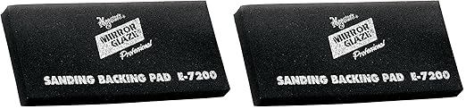 Meguiar's Professional High-Tech Backing Pad - Foam, Sanding Pad, Sanding Pads, Compatible with Metal, Plastic, Wood, 220 Grit, Fine, Aluminum Oxide, 10 per Box