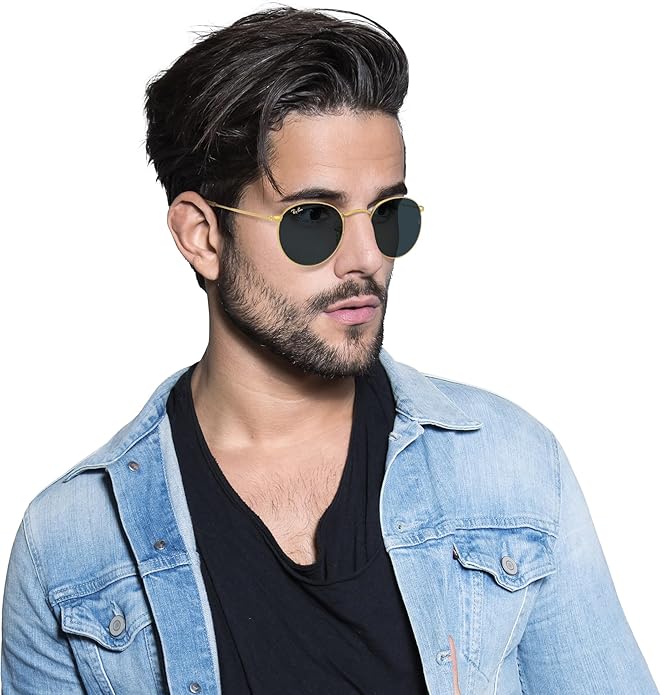 Ray-Ban Unisex Rb3447 Round Metal Round Sunglasses