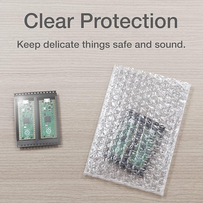 Quality Park Clear Bubble Pouches, Cushioned Packing and Shipping Bags, Great for Storage or Mailing, Reusable, 4"x 6", 200/box (QUA85921)