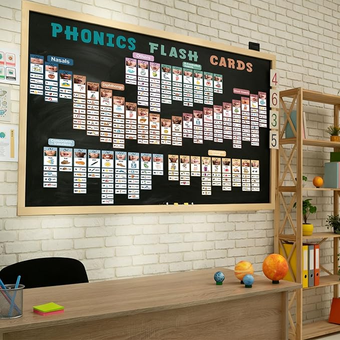 Phonics Sound Wall Kit (277 Cards + Teaching Guide) | Science of Reading Manipulatives, Vowel & Consonant Practice, Phonemic Awareness, ESL Speech Therapy Classroom Decor