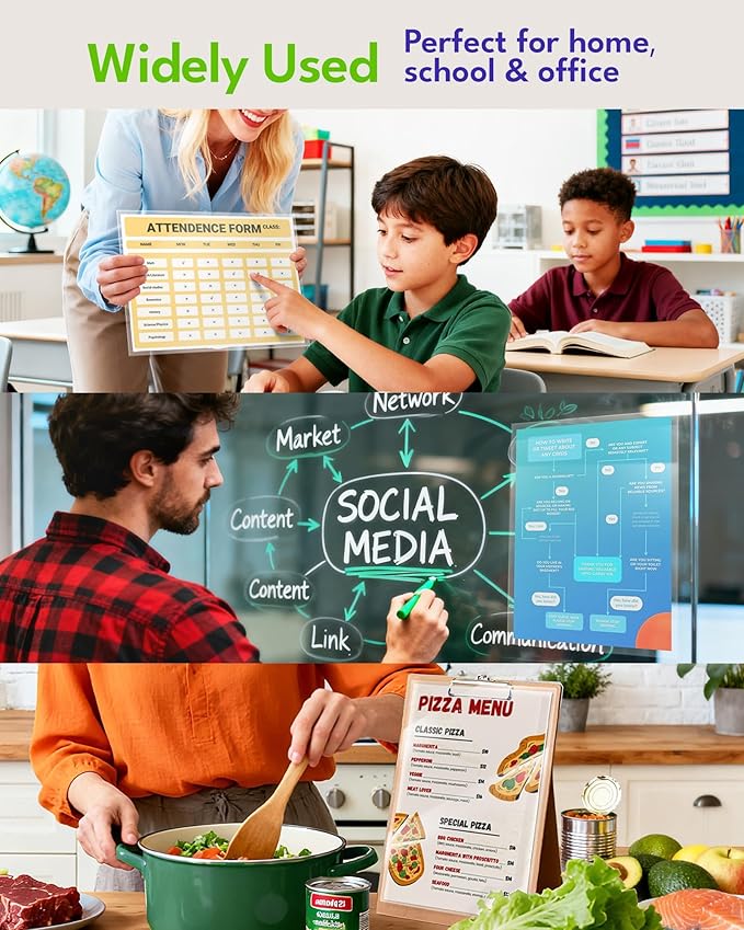 Uinkit 10mil Thicker Self Sealing Laminating Pouches 8.5 x 11", 10Pack Double-Sided Peel & Stick for Documents, Kids Art, Posters, Crafts - No Heat Machine Need