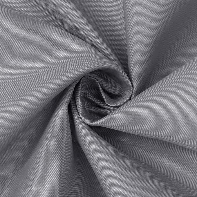 N&Y HOME Fabric Shower Stall Curtain or Liner 36 x 72 Inches - Hotel Quality, Machine Washable, Water Repellent - Gray, 36x72