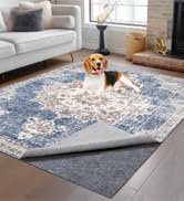 Non-Slip Rug Pads 2 x 20ft, 100% Waterproof Extra Large Area Rugs Non Skid Rug Pad for All Floors and Finishes Durable Hardwood Floor Protective Felt Keeps Rugs in Place, Safe and Secure