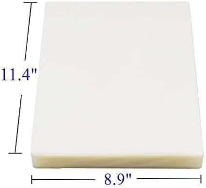 Immuson Thermal Laminating Pouches 8.9 x 11.4, 5 Mil Thickness, Crystal Clear Finish, 500 Pack