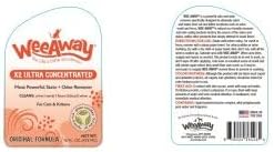 Wee Away X2 Ultra-Concentrated Stain & Strong Odor Eliminator, Enzyme Cleaner, Pet Odor Eliminator for Home - Cat & Kitten Urine Destroyer, Original Citrus Scent, 16 fl oz