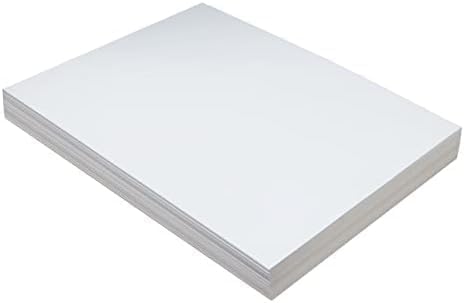 Pacon PAC5214 Tagboard, Heavyweight, 12" x 18", White, 100 Sheets (Pack of 6)
