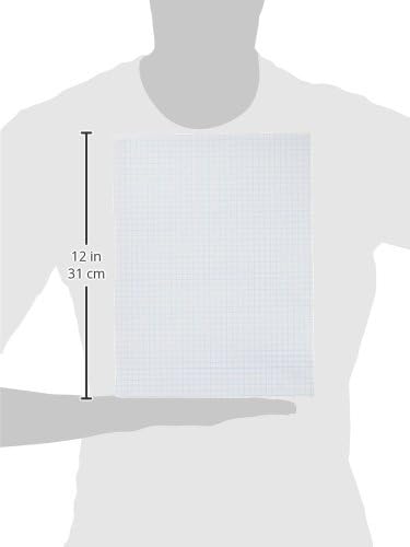 School Smart Graph Paper, 1/4 Inch Rule, 9 x 12 Inches, White, Pack of 500