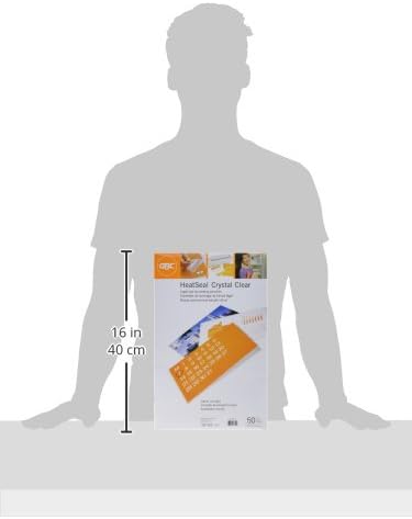 GBC Laminating Sheets, Thermal Laminating Pouches Legal Size, 10mil, HeatSeal Crystal Clear, 50 Pack (3200412)