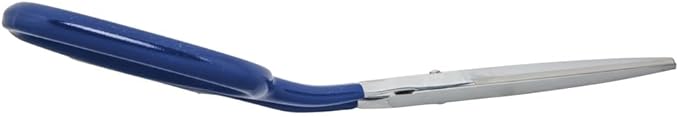 Klein Tools G718LRCB Scissors, Made in USA, Heavy Duty Carpet Shear with Large Ring, Curved Handles and Blunt Tips for Trimming Carpet Pile, 9-Inch