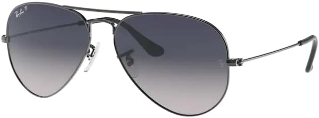 Ray-Ban RB3025 Metal POLARIZED Aviator Sunglasses For Men For Women +BUNDLE with ACCESSORY EYEWEAR KIT