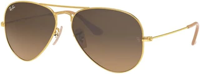 Ray-Ban RB3025 Metal POLARIZED Aviator Sunglasses For Men For Women +BUNDLE with ACCESSORY EYEWEAR KIT