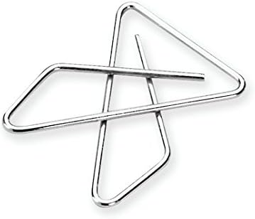 ACCO Brands Ideal Paper Clamp (Butterfly Clamp), Smooth Finish, No.1 Size (Large), 12/Box (A7072610)