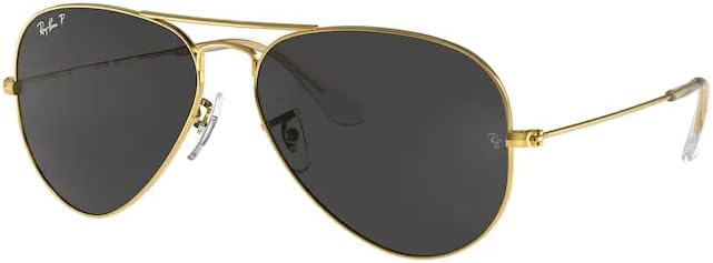 Ray-Ban RB3025 Metal POLARIZED Aviator Sunglasses For Men For Women +BUNDLE with ACCESSORY EYEWEAR KIT