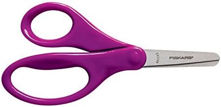 Fiskars 5 Inch Classic Blunt Tip Kids Scissors, Colors May Vary