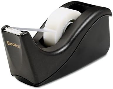 Scotch Desktop Tape Dispenser - Holds Total 1 Tape(s) - Refillable - Black