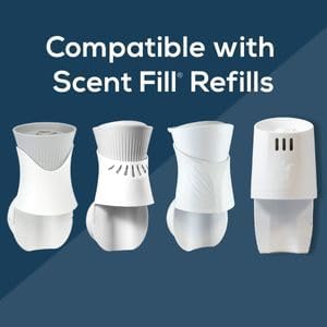ScentDiffuse Smoke Odor Deodorizing Air Freshener Starter Kit, 2 Refills + Diffuser