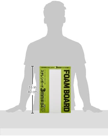 Tamiya 70138 Foam Board 3 mm, Pack of 3, 257 x 364 mm