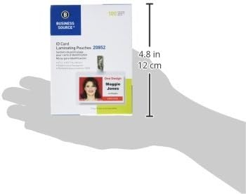 Business Source Government-Size Card Laminating Pouches - Box of 100