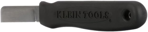 Klein Tools 46037 Cable Splicer's Kit with Electricans Scissors, Cable Splicer Knife and 2-Pocket Lather Pouch, Scissors with Wire Stripping Notches Strips 19 and 23 AWG Wire, 3-Piece