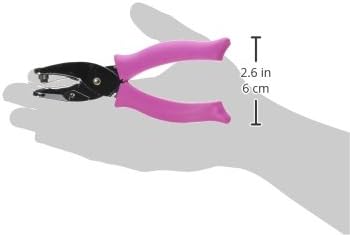 Fiskars Heart Shape Craft Hole Punch - Handheld Paper 1/4" Single Hole Punch with Cushioned Grip - Scrapbooking and Greeting Card Arts Tool