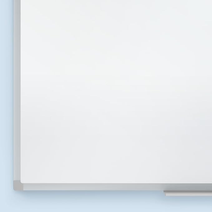 Mead White Board 24" x 18", Dry Erase Whiteboard For Wall, Non-Magnetic, White/Silver (85355)