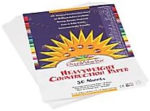 Prang (Formerly SunWorks) Construction Paper, Bright White, 9" x 12", 50 Sheets