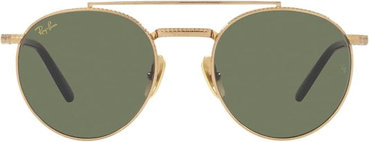 Ray-Ban Unisex Rb8237 Round II Titanium Round Sunglasses