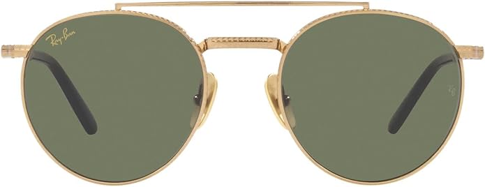 Ray-Ban Unisex Rb8237 Round II Titanium Round Sunglasses
