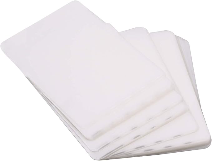 ONLYKXY 2.5x3.7-Inches Transparent Universal Thermal Laminating Sheets Pouches Premium Films for Laminator Machine - Photo Paper Files Card Picture for Office 100Pcs
