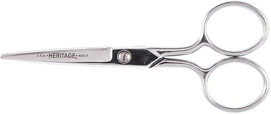 Klein Tools G405LR Scissors, Embroidery Scissor with Large Ring, Great for Sewing, Fabric, Electronics, More, 5-Inch