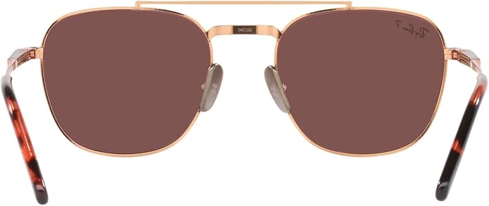 Ray-Ban Unisex Rb8258 Frank II Titanium Aviator Sunglasses