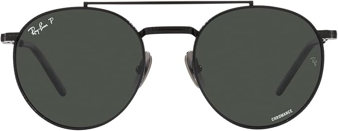 Ray-Ban Unisex Rb8237 Round II Titanium Round Sunglasses
