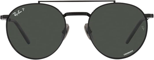 Ray-Ban Unisex Rb8237 Round II Titanium Round Sunglasses