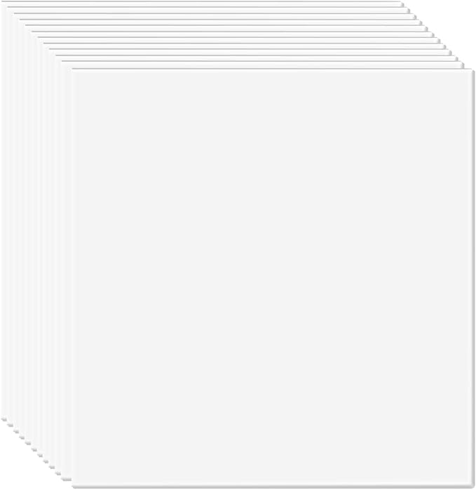 VEVOR 12-Pack 24 x 24 in Drop Ceiling Tiles - Premium PVC Foam Sheet, Fire-Rated & Flexible, Easy Installation, Home/Office Decoration, Smooth White