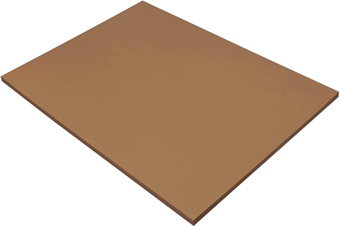 Prang (Formerly SunWorks) Construction Paper, Brown, 18" x 24", 50 Sheets