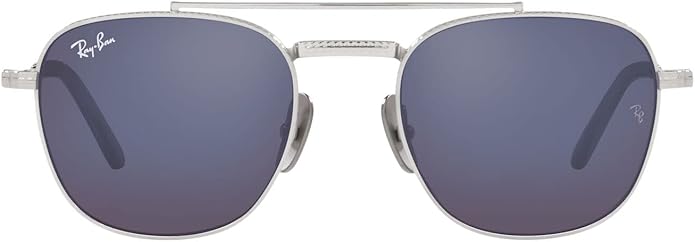 Ray-Ban Unisex Rb8258 Frank II Titanium Aviator Sunglasses