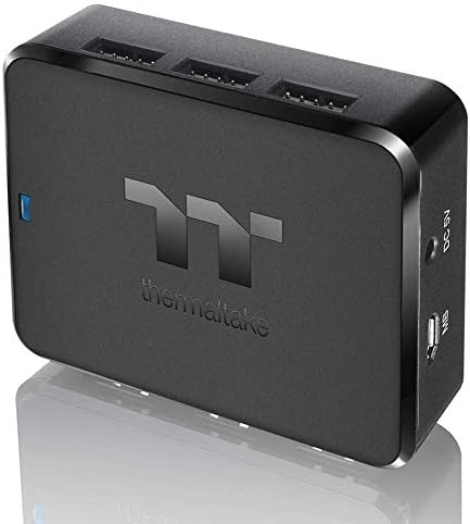 Thermaltake H200 Plus Internal USB Hub, 3-Port USB 2.0 Header Outputs, 3 External Type-A USB Ports, PS-ACC-IU2H00R-2