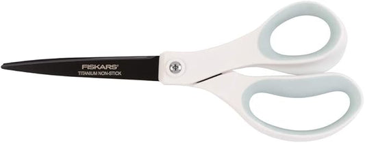 Fiskars Non-Stick Titanium Softgrip Fashion Scissors, 8"