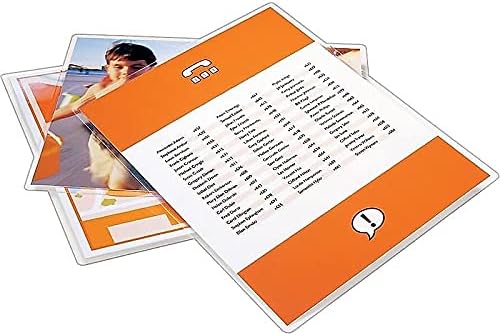 GBC Laminating Sheets, Thermal Laminating Pouches, Letter Size, 10 Mil, Speed Format, EZUse, 50 Pack (3200599)