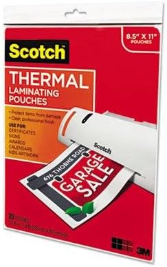 Scotch Thermal Laminating Pouches Premium Quality, 5 Mil Thick for Extra Protection, 20 Pack Photo Size Laminating Sheets, Our Most Durable Lamination Pouch, 3.7 x 5.2 inches, Clear (TP5902-20)