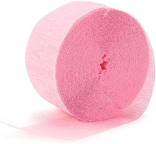 New Pink Crepe Paper Roll - 81' (1 Count) - Great for Stunning DIY Crafts, Party Decor, and More