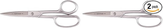 Klein Tools G758HC Scissors, Made in USA, Utility Shear for Use in Poultry and Other Sanitary Environments, Stainless Steel, 8-Inch (Pack of 2)