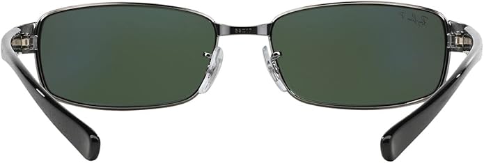 Ray-Ban RB3364 Metal Polarized Rectangular Sunglasses